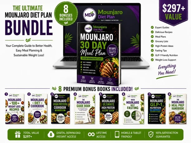 Le pack complet de plans de repas compatibles avec Mounjaro